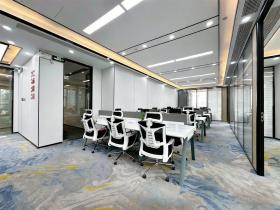 天河天河写字楼200平方金融城汇金中心电梯口双面采光豪华装修写字楼